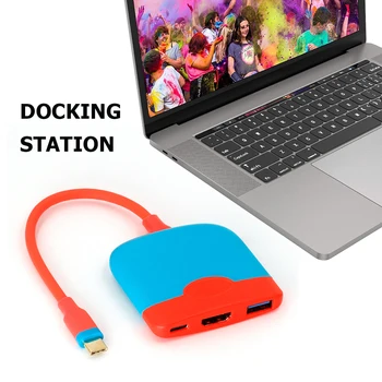Mudar Doca de Hub para a Nintendo Mudar Para 4K compatível com HDMI Docking Station USB 3.0 PD Carregamento de Ancoragem para o Macbook Pro Tipo C Hub