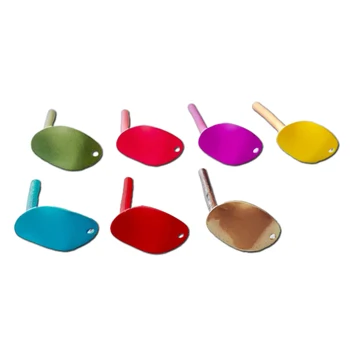Multicolors Banhado a Onda Brincos Buraco Acessórios Eardrop Pingente de Colar de Jóias Componente Diy feito à mão Material 10pcs