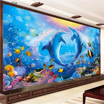 Mundo submarino 5D Diy Diamante Pintura Dolphin Arte de Pintura, Bordado de Diamante Sala de estar, Quarto, Pintura de Parede Decoração da Casa