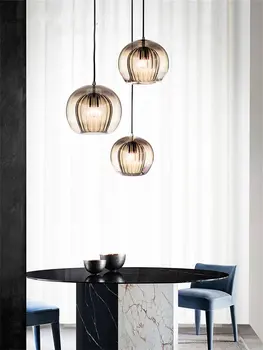 Nordic doces jarra de vidro do pendant luzes do quarto, mesa de jantar lâmpadas modernas janela da sala de estar decorativa pingente de lâmpadas de iluminação