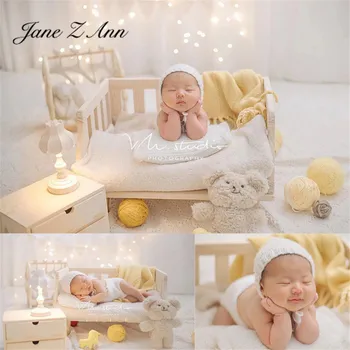 Nova cama para bébé recém-nascido de lua cheia, quente tema roupa das crianças foto roupas, adereços