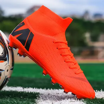 Novo Orange Futsal, Futebol Botas Para Homens de Topo no Futebol Sapatos ao ar livre Formação Botas Homens do Futebol Chuteiras Sapatos zapatillas de futbol