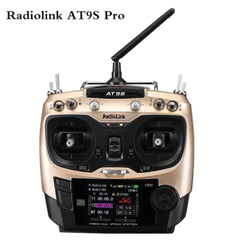 novo Radiolink RC Controlador de Rádio AT9S Pro TX 10/12CH RC transmissor com R9DS RX 2,4 G do receptor para o Racing Drone