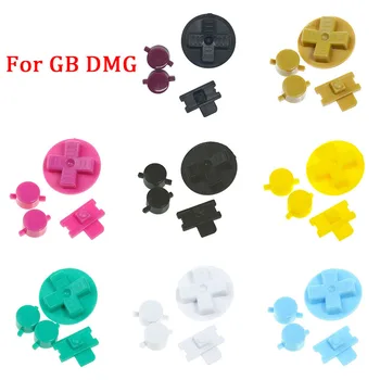 Novos Botões de Substituição para o Gameboy Clássico GB DMG GBO Botões de Teclados de 8 cores para Gameboy Um B botões com o D-pad do Botão