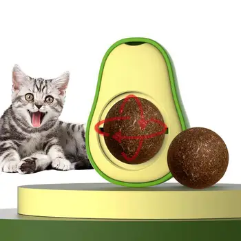 O Brinquedo Do Gato Catnip Criativo Limpeza Dos Dentes Brinquedo Giro De Abacate Catnip Bola Gato De Brinquedo De Mastigar Para Animais De Estimação