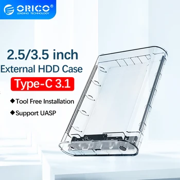 ORICO hd externo caso USB3.0 a SATA3.0 Unidade de disco Rígido do Compartimento de Disco para 2.5/3.5 HDD SSD Caixa HD Externo de Adaptador de Suporte a UASP 10 TB