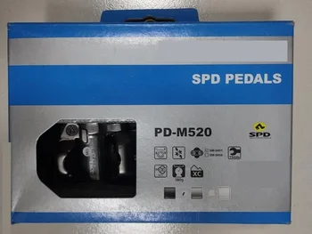 original SHIMANO M520, PD PD M540 Clipless SPD Peda MTB mountain bike pedal de bicicleta ciclo de auto-bloqueio pedal acessórios