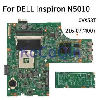 Para DELL Inspiron 15R N5010 Notebook placa-mãe CN-0VX53T 0VX53T 09909-1 DG15 MB 48.4HH01.011 Laptop placa-Mãe HM57 DDR3