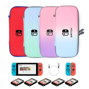 Pastel Hard Case Para Nintendo Switch De Console Do Jogo Capa De Proteção De Armazenamento Do Cartão De Jogo Do Caso Bolsa Impermeável N-S Acessório De Viagem