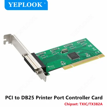 PCI para DB25 25Pin Porta Paralela LPT Impressora PCI de Expansão Paralela Adaptador de Cartão de Controlador do Chipset TXIC/TX382A para a área de Trabalho do PC