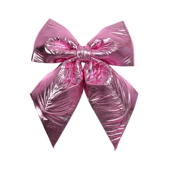 Pink Bow Nó Decoração de Glitter Grande Arco, para a Árvore de Natal, Guirlandas de Dia dos Namorados Festa de Casamento Enfeite Festa de Suspensão