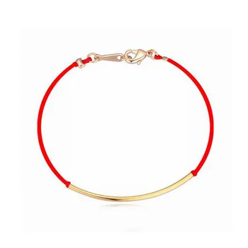 Presente de natal 3 cores metálicas nova corda vermelha pulseira simplesmente de moda com menor preço