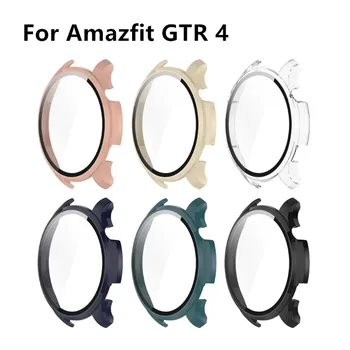 Protetor de tela da Tampa do Caso Para Amazfit GTR 4 GTR4 Smart Watch Tampa de Protecção pára-choques Shell de Protecção de Quadro