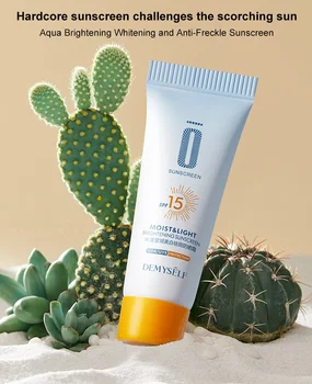 Protetor solar Clareamento Sun Cream SPF 15 protetor solar Facial da Pele do Corpo, Creme Protetor Anti-Envelhecimento do Óleo de controlo de Hidratação