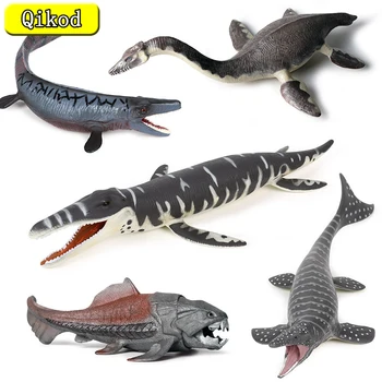 Pré-Históricos Do Mar Da Vida Animal Megalodon Dunkleosteus Terrelli Peixe Figura De Ação Plesiosaurus Dinossauro Modelo De Recolha De Brinquedos Presentes