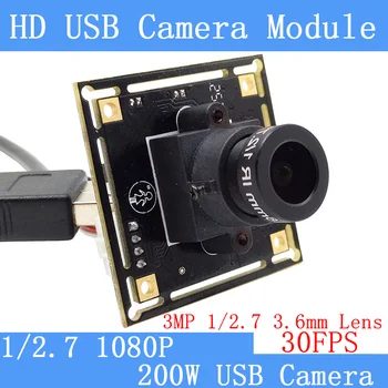 PU'Aimetis Câmera de Vigilância de vídeo 1080p Full Hd MJPEG 30fps Alta Velocidade OV2710 Mini CCTV Android Linux UVC Webcam USB do Módulo da Câmera