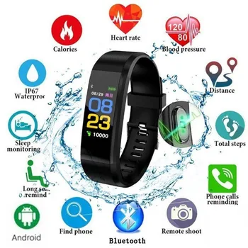 Pulseira saúde da frequência Cardíaca Pressão Arterial Banda Inteligente de Fitness Tracker Smartband Pulseira de honra mi Band 3 ajuste o bit Smart Watch Homens