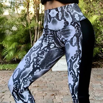 Quente Novo Serpente Padrão De Costura Hip Calças De Yoga Calças Esportivas Sexy Hip Leggings Moda Fitness Ao Ar Livre Executando O Vestuário De Calças