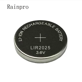 Rainpro 5PCS/MONTE LIR2025 2025 Nova bateria de iões de lítio de 3,6 V bateria recarregável