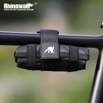 Rhinowalk Saco de Bicicleta Ferramenta Bag duplo Frontal Superior da estrutura em Tubo de Saco Burrito Pack Bolsa de Acessórios de Ciclismo Preto MTB Bike Traseiro Kits de ferramentas