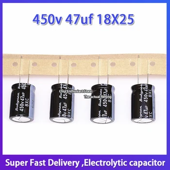 Rubycon importados capacitor eletrolítico 450v 47uf 18X25 ruby bxc séries de alta freqüência e longa vida
