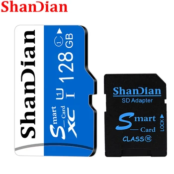SHANDIAN Para o Telefone Móvel de Cartão de Memória SD Cartão de memória de 32GB 64GB Smart Cartão SD de Classe 10 Mini Smart Flash 8GB Cartão Inteligente TF/Cartão SD