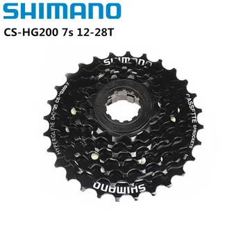Shimano HG200 7 Velocidade K7 12-28T 12-32T HG41 11-28T MTB Cassete roda Livre CS-HG200 7s Para MTB Mountain Bike Bicicleta de roda Livre