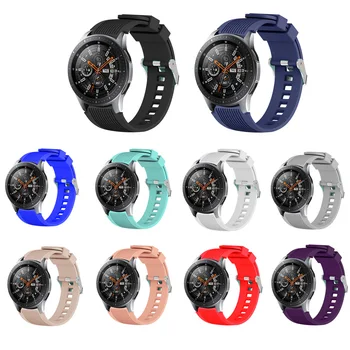 Silicone Esporte, Alça Para Samsung Galaxy Watch 46mm Macio Substituição Bracelete Para o Xiaomi Huami Amazfit Stratos 22mm Acessórios
