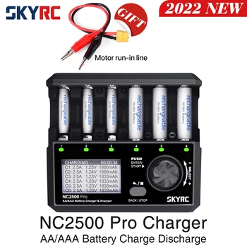 SKYRC NC2500 Pro NiMH NiCd Bateria QC3.0 Carregador para pilhas AA AAA Recarregáveis Universal LCD Inteligente de Bateria 3in1 Carregador Rápido