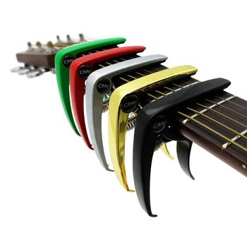SLOZZ Liga de Zinco Guitarra Capo para 6 Seqüência Acústica Clássica, Guitarra Eléctrica Acessórios de Ajuste da Braçadeira Instrumento Musical