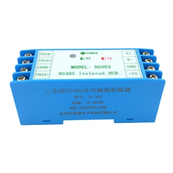SU-302 / 485 repetidor fotoelétrico isolamento industrial de grau 2 porta amplificador de sinal de anti-interferência de proteção contra raios