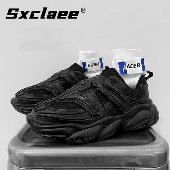 Sxclaee de Moda de Nova Mecha, masculina Casual Sapatos Confortáveis Simplificada Última Tênis ao ar livre antiderrapante Respirável Calçados Esportivos 45