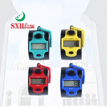 SXH5136 Eletrônicos Plásticos 5 Digital de Mão de Contagem do Contador de LCD Clicker Fácil troca de Bateria de 7 Cores Disponíveis