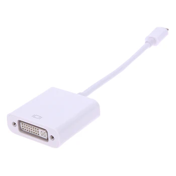 Tipo C USB C DVI macho para fêmea adaptador suporta 1080P USB 3.1 para MacBook e chrombook DVI Estendido Cabo Adaptador de Energia