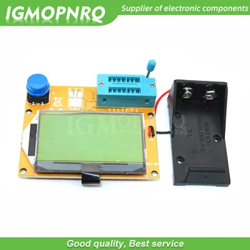 Transistor Testador de LCR-T4 Mega328 M328 Multímetro Diodo Tríodo Capacitância Medidor de ESR MOS/PNP/NPN L/C/R+ suporte de bateria