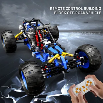 Técnico de RC off-Road, um carro de Corrida de Buggy MOC Blocos de Construção de Programação de APLICATIVO de Controle Remoto do Veículo Caminhão de Tijolos de Brinquedo Presentes