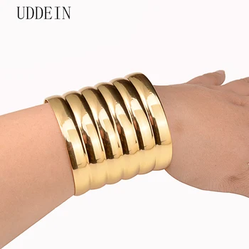 UDDEIN Nova Chegada bracelete Vintage para mulheres boêmio da cor do ouro couro vertente pulseiras acessórios do casamento declaração de Jóias