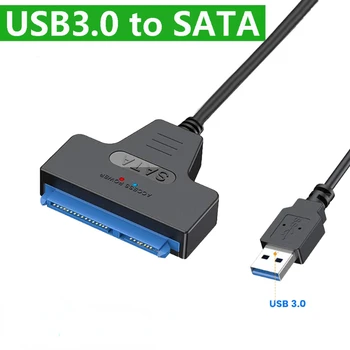 USB 3.0 45cm SATA para USB 3.0 / 2.0 Cabo De 2,5 Polegadas disco rígido Externo disco Rígido SSD SATA3 22 Pino Adaptador USB 3.0, Sata III do Cabo