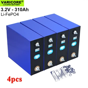 VariCore 4pcs 3.2 v 310Ah 280Ah 240Ah 105Ah Lifepo4 Bateria Recarregável de Lítio de Fosfato de Ferro de Célula Solar 12v a 24v, 36v Livre de Impostos