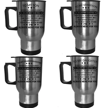 Viagem copo de metal caneca de presente de aniversário personalizar 4 tipos de 450 ML drinkingware cozinha bar aço inoxidável caneca de café bebê