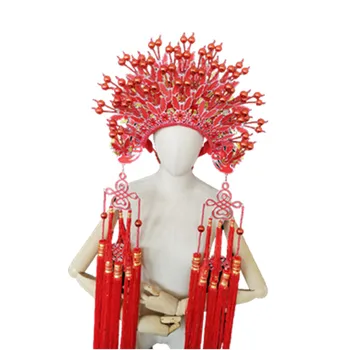 Vintage Phoenix Coronet Noiva Headwear China Opera Chapéus Ópera Coisas Favoritas De Ano Novo Engraçadas Festival Chapéu Para Adultos