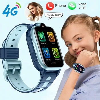 Xiaomi Garoto Smartwatch Crianças Conexão de Vídeo GPS SOS SIM Esportes Pulseira Relógio Despertador 2022 4G Crianças Smart Watch Para Android Moda
