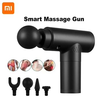 Xiaomi Mijia Massagem Arma Profunda do Tecido Muscular Massager Elétrico Alívio da Dor para o Corpo do Pescoço Relaxamento de Fitness intelligen Fáscia Arma