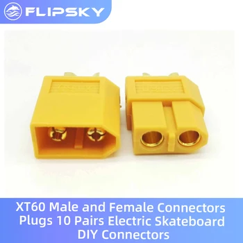 XT60 Macho e Fêmea Conectores Plugs de 10 Pares de Skate Elétrico DIY Conectores