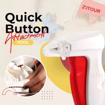 Zitour® Quick Botão Anexo Ferramenta de Ponto de Botão Instant Arma de Montagem Fácil e Conveniente DIY Casa Agulha de Costura Acessórios