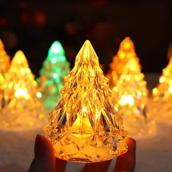 Árvore de natal da Noite de Luz Iceberg Atmosfera de Luzes Decoração de Cristal Acrílico, Decoração do DIODO emissor de Luz da Noite Ornamento de Suspensão