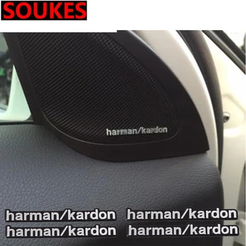 Áudio do carro Adesivos Carro-Styling Para Harman/Kardon Para BMW E46 E90 E60 E39 E36 F30 Mercedes Benz W211 W203 W204 W210 W124 AMG W202